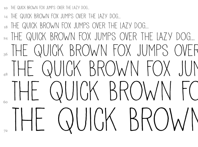 DK Pisang font waterfall